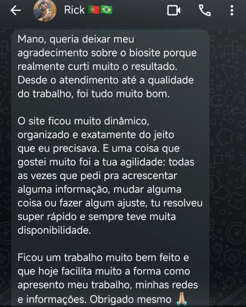 Feedback do Rick Oliveira